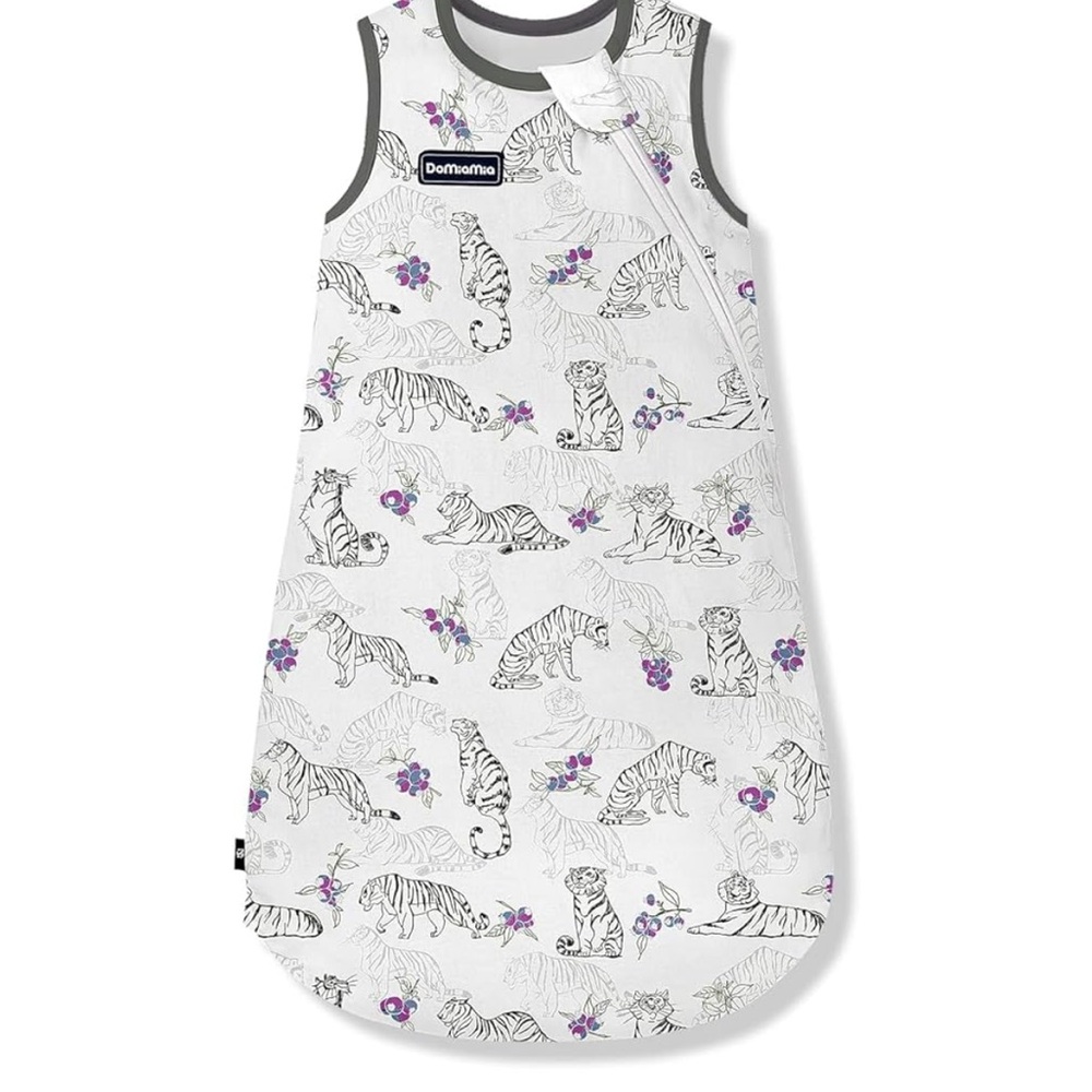 Bamboo & Cotton Blend Baby Sleep Sack 0.6 TOG - Tiger DOMIAMIA